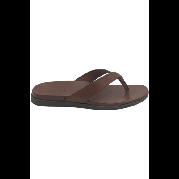 Vionic | Shoes | Vionic Mens Leather Ludlow Thong Sandals Elijah Brown  Medium | Poshmark